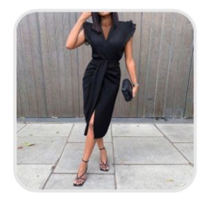 Double ruffle sleeveless dress